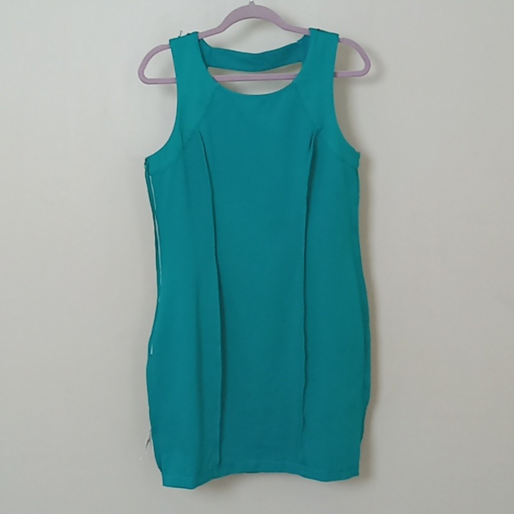 DKNY Blue Size 10 Body Conscious Sleeveless Partial Open Back Dress - Picture 11 of 13